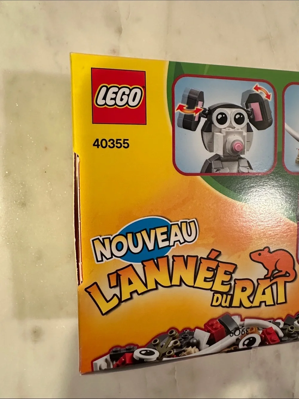 LEGO 40355  Grey and Pink New Year of the Rat Building Toy 162pcs New